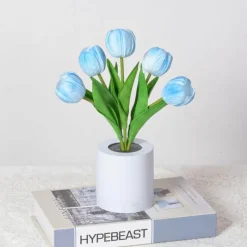 Bright Accents Beleuchtung-Tulpen-LED-Nachtlicht - Dekorative Simulationslampe