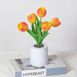 Bright Accents Beleuchtung-Tulpen-LED-Nachtlicht - Dekorative Simulationslampe