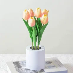 Bright Accents Beleuchtung-Tulpen-LED-Nachtlicht - Dekorative Simulationslampe