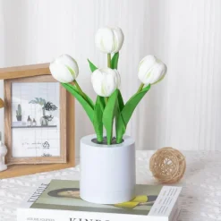 Bright Accents Beleuchtung-Tulpen-LED-Nachtlicht - Dekorative Simulationslampe