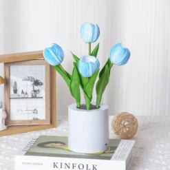 Bright Accents Beleuchtung-Tulpen-LED-Nachtlicht - Dekorative Simulationslampe