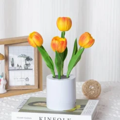 Bright Accents Beleuchtung-Tulpen-LED-Nachtlicht - Dekorative Simulationslampe