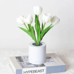 Bright Accents Beleuchtung-Tulpen-LED-Nachtlicht - Dekorative Simulationslampe