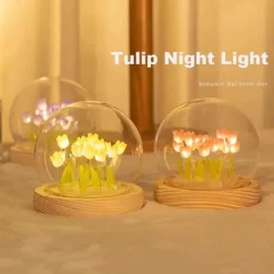 Bright Accents Beleuchtung-Tulpen-Nachtlicht - Dekorative LED-Lampe für Kinder