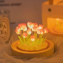 Bright Accents Beleuchtung-Tulpen-Nachtlicht - Dekorative LED-Lampe für Kinder