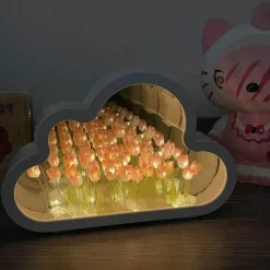 Timeless Touch Beleuchtung-Tulpen-Nachtlicht – Florale Atmosphärenlampe