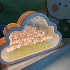 Timeless Touch Beleuchtung-Tulpen-Nachtlicht – Florale Atmosphärenlampe