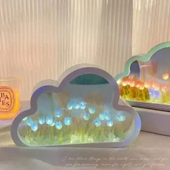 Timeless Touch Beleuchtung-Tulpen-Nachtlicht – Florale Atmosphärenlampe