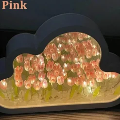 Timeless Touch Beleuchtung-Tulpen-Nachtlicht – Florale Atmosphärenlampe