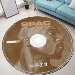 Warm Weaves Boden & Teppiche-Tupac Teppich – Hip-Hop-Musik-Dekor