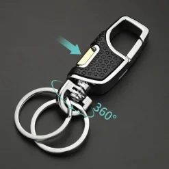 Wild u0026 Free Gear Autozubehör|Automobilindustrie-Twist Design Doppelschalter-Schlüsselanhänger-Clip – elegantes, funktionales Accessoire