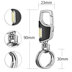 Wild u0026 Free Gear Autozubehör|Automobilindustrie-Twist Design Doppelschalter-Schlüsselanhänger-Clip – elegantes, funktionales Accessoire