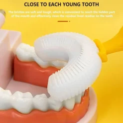 Kinder The Decor Haven Kinderwagen & Zubehör-U-förmige Enten-Kinderzahnbürste – lustiges Mundpflegewerkzeug für Kinder