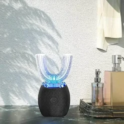 Tranquil Waters Gadgets Für Zuhause|Badezimmer-U-förmiger Zahnreiniger mit blauem Licht – Clean360 Dentalgerät