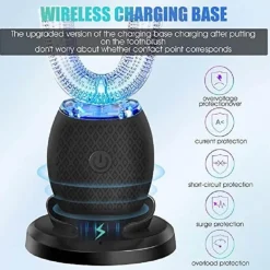 Tranquil Waters Gadgets Für Zuhause|Badezimmer-U-förmiger Zahnreiniger mit blauem Licht – Clean360 Dentalgerät