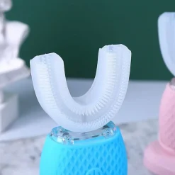 Tranquil Waters Gadgets Für Zuhause|Badezimmer-U-förmiger Zahnreiniger mit blauem Licht – Clean360 Dentalgerät