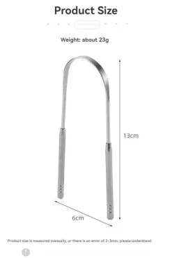 Velvo Care Männerpflege|Frauenpflege-U-förmiger Zungenschaber – Werkzeug zur Entfernung von Mundgeruch