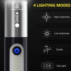 The Outdoor Vault Camping-Werkzeuge|Outdoor-Artikel-Ultrahelle, kompakte LED-Taschenlampe – tragbares Outdoor-Taschenlicht