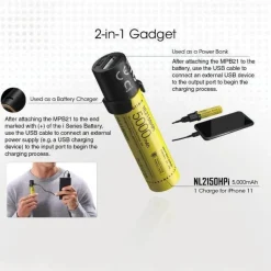 Cozy Living Camping-Werkzeuge|Camping Im Freien-Ultrahelle wiederaufladbare Taschenlampe – Smart Battery Technology