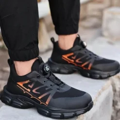 Herren Decor Herrenschuhe-Ultraleichte Sicherheits-Sneaker ohne Schnürung – Strapazierfähige Herrenschuhe