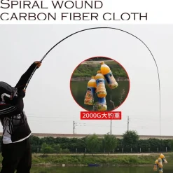 The Outdoor Vault Outdoor-Artikel|Heimwerkzeuge-Ultraleichte Teleskop-Angelrute aus Kohlefaser – Kompakte Angelausrüstung