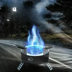 The Outdoor Vault Camping-Werkzeuge|Outdoor-Artikel-Ultraleichter tragbarer winddichter Gaskocher - Faltbarer Campingkocher