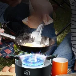 The Outdoor Vault Camping-Werkzeuge|Outdoor-Artikel-Ultraleichter tragbarer winddichter Gaskocher - Faltbarer Campingkocher