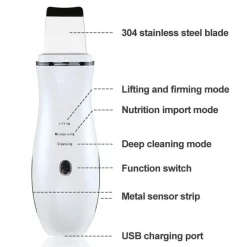 The Relaxation Nook Massageprodukte|Gesundheits-Gadgets-Ultraschall-Gesichtsmassagegerät – Tiefenreinigendes Hautwerkzeug