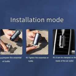 Wild u0026 Free Gear Autopflege|Autozubehör-Ultraschall-Luftbefeuchter fürs Auto – Aromatherapie-Diffusor für die Lüftungsschlitze