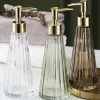 The Bath Nook Badezimmer-Umbrella Glass Soap Dispenser - Stylish Bathroom Accessory