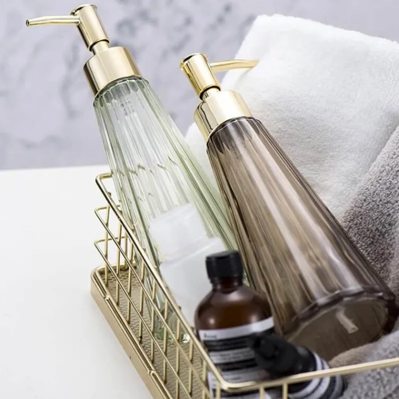The Bath Nook Badezimmer-Umbrella Glass Soap Dispenser - Stylish Bathroom Accessory