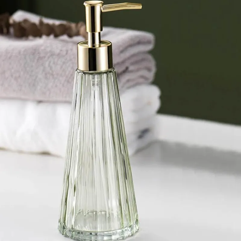 The Bath Nook Badezimmer-Umbrella Glass Soap Dispenser - Stylish Bathroom Accessory