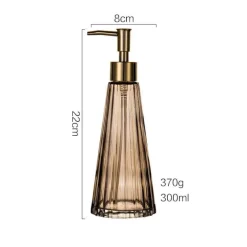 The Bath Nook Badezimmer-Umbrella Glass Soap Dispenser - Stylish Bathroom Accessory