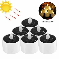 Adventure Basecamp Camping Im Freien|Outdoor-Artikel-Umweltfreundliche Solar-Mini-Kerzenlichter – Dekoration für den Außenbereich