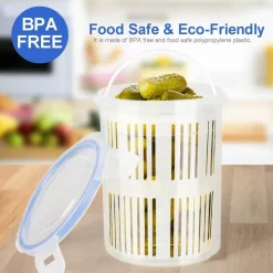 The Culinary Kit Küche & Esszimmer-Umweltfreundlicher Gurkenbehälter – Nachhaltige Gurkenaufbewahrung