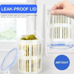 The Culinary Kit Küche & Esszimmer-Umweltfreundlicher Gurkenbehälter – Nachhaltige Gurkenaufbewahrung