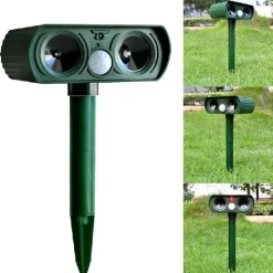 Gear Up u0026 Go Outdoor-Artikel|Outdoor-Gadgets-Umweltfreundlicher Ultraschall-Solar-Tierabwehrgerät - Schädlingsbekämpfungsgerät