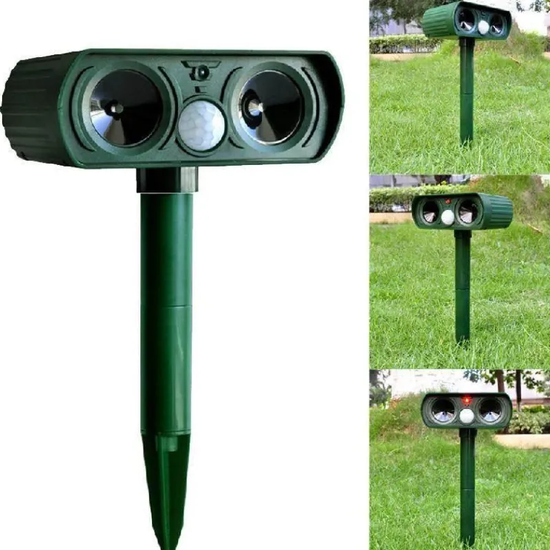 Gear Up u0026 Go Outdoor-Artikel|Outdoor-Gadgets-Umweltfreundlicher Ultraschall-Solar-Tierabwehrgerät - Schädlingsbekämpfungsgerät