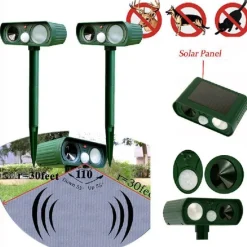Gear Up u0026 Go Outdoor-Artikel|Outdoor-Gadgets-Umweltfreundlicher Ultraschall-Solar-Tierabwehrgerät - Schädlingsbekämpfungsgerät