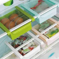 The Decor Haven Küche & Esszimmer-Umweltfreundliches Küchenregal – Multifunktionaler Kühlschrank-Organizer