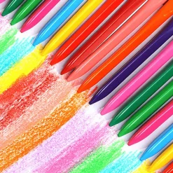 The Decor Haven Babyspielzeug-Ungiftige farbige Zeichenstifte – Sicheres Kunstzubehör für Kinder