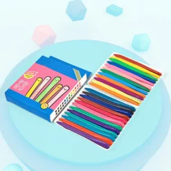 The Decor Haven Babyspielzeug-Ungiftige farbige Zeichenstifte – Sicheres Kunstzubehör für Kinder