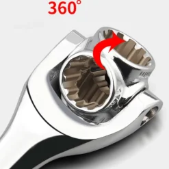 Roam Ready Autozubehör|Automobilindustrie-Universal 360-Steckschlüssel – Vielseitiges Reparaturwerkzeug