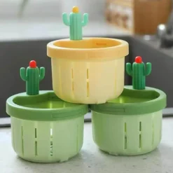 The Culinary Kit Küche & Esszimmer-Universal-Abflussfilter in Kaktusform – verstopfungssicheres Küchenspülensieb