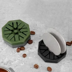 Tom Küche & Esszimmer-Universal-Siebträgerhalter für Espresso aus Silikon mit 51–53 mm Filtersiebgestell