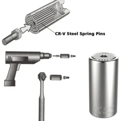 Cozy Living Heimwerkzeuge-Universal-Zylinder-Steckschlüsselwerkzeug – Vielseitiger Adapter für Hardware