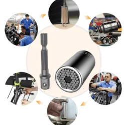 Cozy Living Heimwerkzeuge-Universal-Zylinder-Steckschlüsselwerkzeug – Vielseitiger Adapter für Hardware