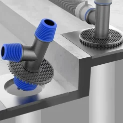 The Blissful Bath Badezimmer-Universeller Ablaufanschluss für Waschmaschinen – einfache Installation