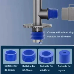 The Blissful Bath Badezimmer-Universeller Ablaufanschluss für Waschmaschinen – einfache Installation