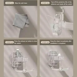 Comfort u0026 Style Gadgets Für Zuhause-Universeller drehbarer Wandhaken - Sechs-Krallen-Aufhänger